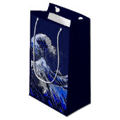 De Great Hokusai Wave Modern-stijlen Klein Cadeauzakje (Voorkant Gekanteld)