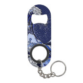 De Great Hokusai Wave Modern-stijlen Sleutelhanger Flessenopener (Achterkant)