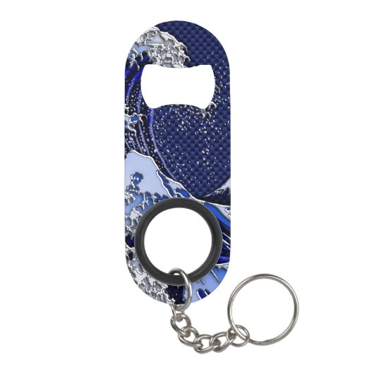 De Great Hokusai Wave Modern-stijlen Sleutelhanger Flessenopener (Achterkant)