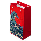 De Great Hokusai Wave Pop Decor Klein Cadeauzakje (Achterkant Gekanteld)
