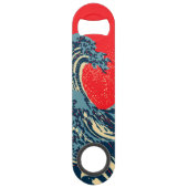 De Great Hokusai Wave Pop Decor Speed Flessenopener (Achterkant)