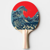 De Great Hokusai Wave Pop Decor Tafeltennisbatje (Achterkant)