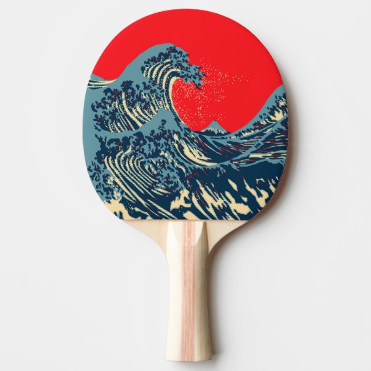 De Great Hokusai Wave Pop Decor Tafeltennisbatje (Voorkant)