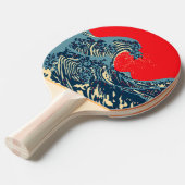 De Great Hokusai Wave Pop Decor Tafeltennisbatje (Voorkant Gekanteld)