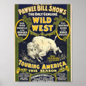 De Great Pawnee Bill shows. De enige echte wilde Poster (Voorkant)