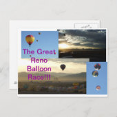De Great Reno Balloon Race!! Briefkaart (Voorkant / Achterkant)