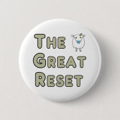 De Great Reset Sheep Ronde Button 5,7 Cm (Voorkant)