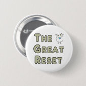 De Great Reset Sheep Ronde Button 5,7 Cm (Voorkant /achterkant)