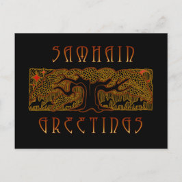 De Great Tree Samhain-kaart Briefkaart