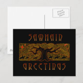 De Great Tree Samhain-Kaart Briefkaart (Voorkant / Achterkant)