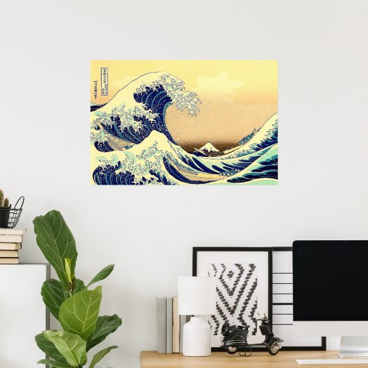 De Great Wave 36 Uitzichten van de berg Fuji Poster (Thuiskantoor)