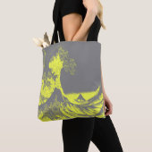 De Great Wave Canvas tas Geel & Grijs (Dichtbij)