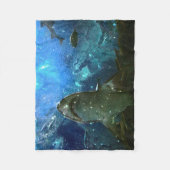 De Great White Shark Marine Lava Lamp Fleece Deken (Voorkant)