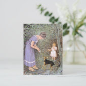 De Greedy Small Dog van Guido Marzulli, Realisme Briefkaart (Staand voorkant)