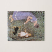 De Greedy Small Dog van Guido Marzulli, Realisme Legpuzzel (Horizontaal)