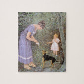 De Greedy Small Dog van Guido Marzulli, Realisme Legpuzzel (Verticaal)