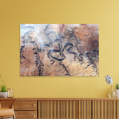 De Green River en de zijrivieren Canyons in Utah Canvas Afdruk (Insitu (Woonkamer))