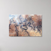 De Green River en de zijrivieren Canyons in Utah Canvas Afdruk (Voorkant)