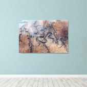 De Green River en de zijrivieren Canyons in Utah Canvas Afdruk (Insitu (Houten vloer))