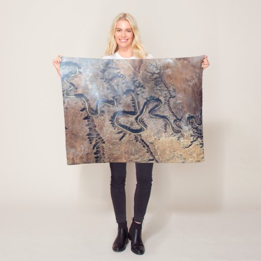 De Green River en de zijrivieren Canyons in Utah Fleece Deken (In situ)