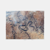 De Green River en de zijrivieren Canyons in Utah Fleece Deken (Voorkant (Horizontaal))