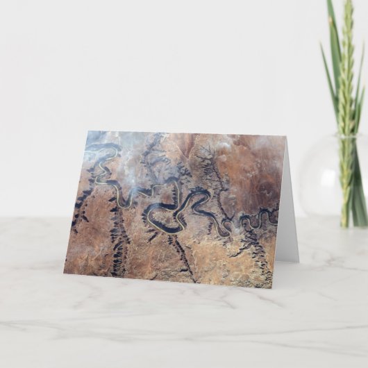 De Green River en de zijrivieren Canyons in Utah Kaart (Voorkant)