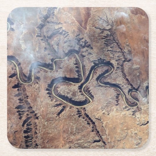 De Green River en de zijrivieren Canyons in Utah Kartonnen Onderzetters (Voorkant)