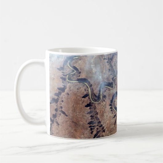 De Green River en de zijrivieren Canyons in Utah Koffiemok (Links)