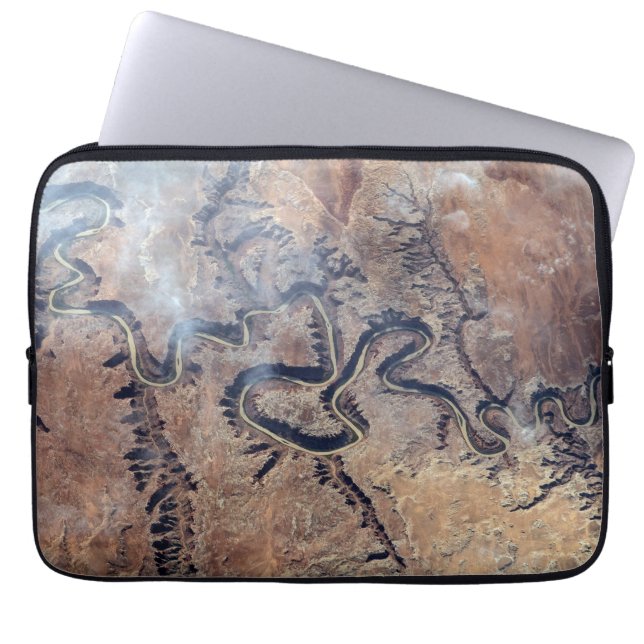 De Green River en de zijrivieren Canyons in Utah Laptop Sleeve (Voorkant)
