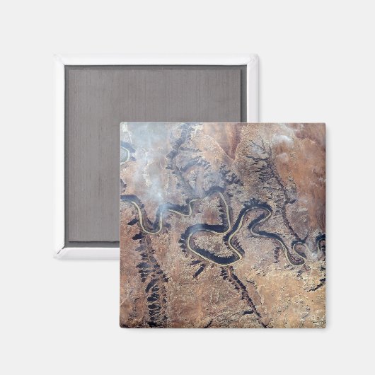 De Green River en de zijrivieren Canyons in Utah Magneet (Voorkant / Achterkant)