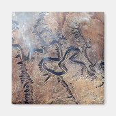 De Green River en de zijrivieren Canyons in Utah Magneet (Voorkant)