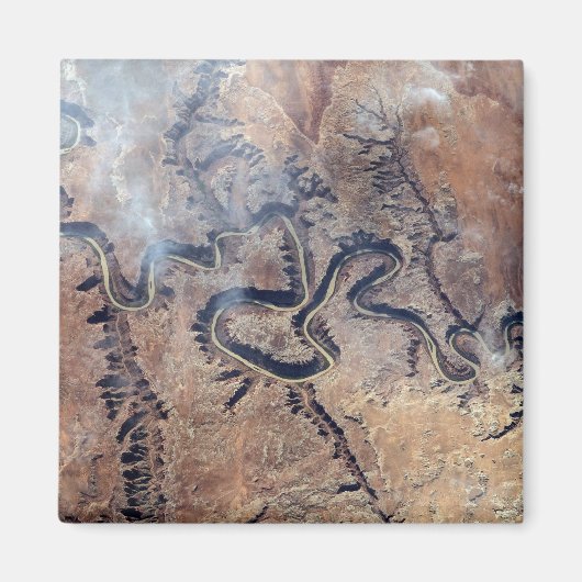 De Green River en de zijrivieren Canyons in Utah Magneet (Voorkant)