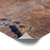 De Green River en de zijrivieren Canyons in Utah Poster (Hoek)