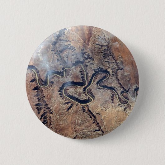 De Green River en de zijrivieren Canyons in Utah Ronde Button 5,7 Cm (Voorkant)