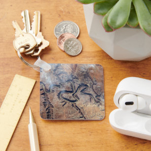 De Green River en de zijrivieren Canyons in Utah Sleutelhanger