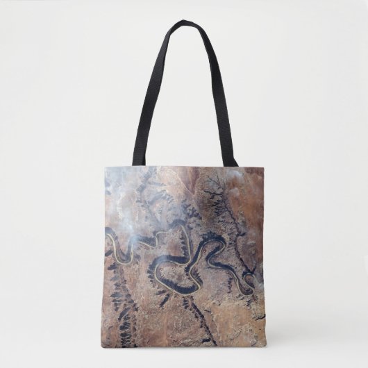 De Green River en de zijrivieren Canyons in Utah Tote Bag (Voorkant)