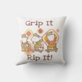 De greep het en scheurt het die met een skateboard kussen (Achterkant)