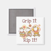 De greep het en scheurt het die met een skateboard magneet (Voorkant / Achterkant)