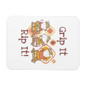 De greep het en scheurt het die met een skateboard magneet (Horizontaal)