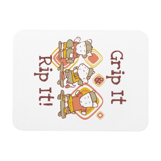 De greep het en scheurt het die met een skateboard magneet (Horizontaal)