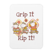 De greep het en scheurt het die met een skateboard magneet (Verticaal)