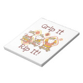 De greep het en scheurt het die met een skateboard notitieblok (Linkerzijde)