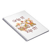 De greep het en scheurt het die met een skateboard notitieboek (Rechterzijde)