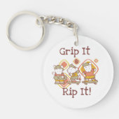 De greep het en scheurt het die met een skateboard sleutelhanger (Voorkant)