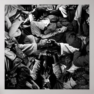 De greep - poster op de vierkant