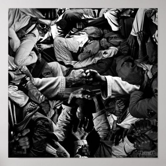 De greep - poster op de vierkant (Voorkant)