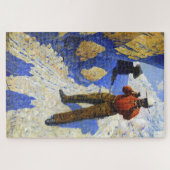 De Greep Up (De hinderlaag) 1903 William R. Leigh Legpuzzel (Horizontaal)