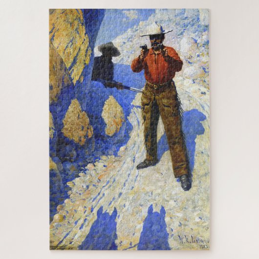 De Greep Up (De hinderlaag) 1903 William R. Leigh Legpuzzel (Verticaal)