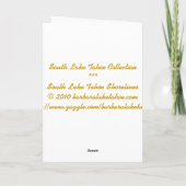 De *Greeting Kaart van het Collectie van Tahoe van (Achterkant)