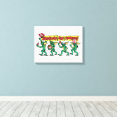 De Gremlins™ Komen Er Aan Canvas Afdruk (Insitu (Houten vloer))